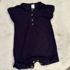 Lou Lou & Company navy romper, 6-12 months